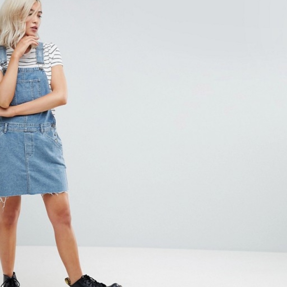 Denim pinafore